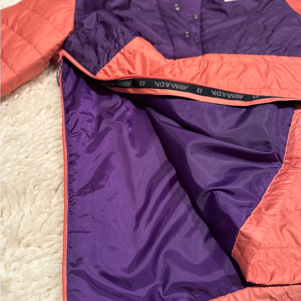 Women's Purple and Pink Ski Jacket - Picture 10 of 12